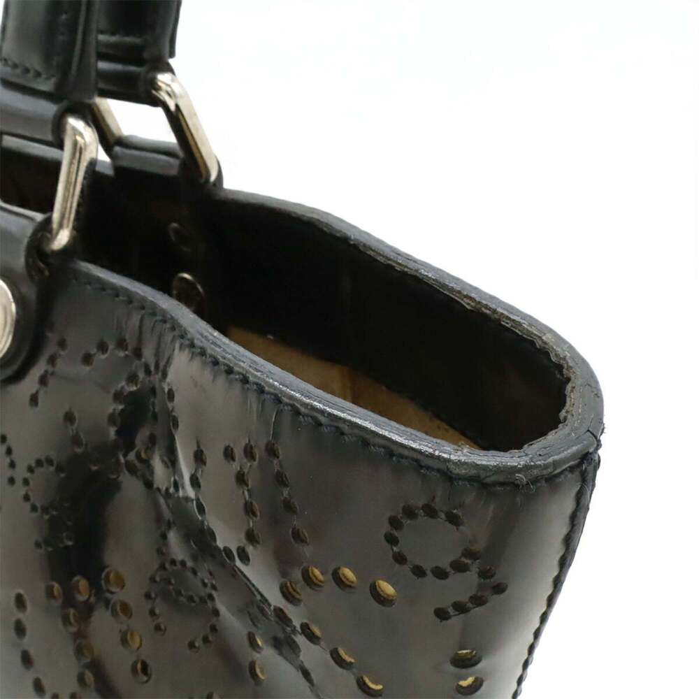 CHANEL Black Leather Logo Tote Bag - Picture 8 of 10